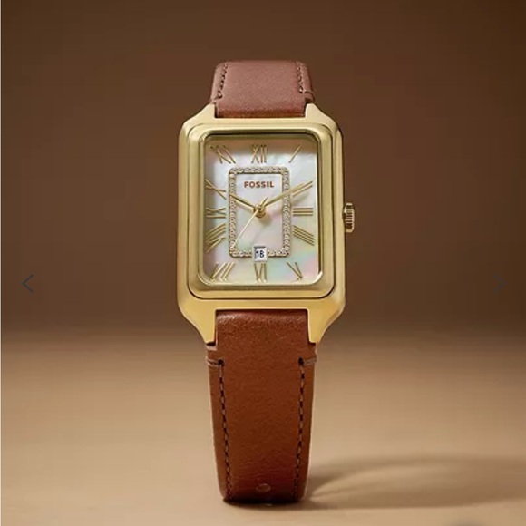 COPY - Fossil watch: Raquel Three-Hand Date Medium Brown Leather Watch - Picture 5 of 5